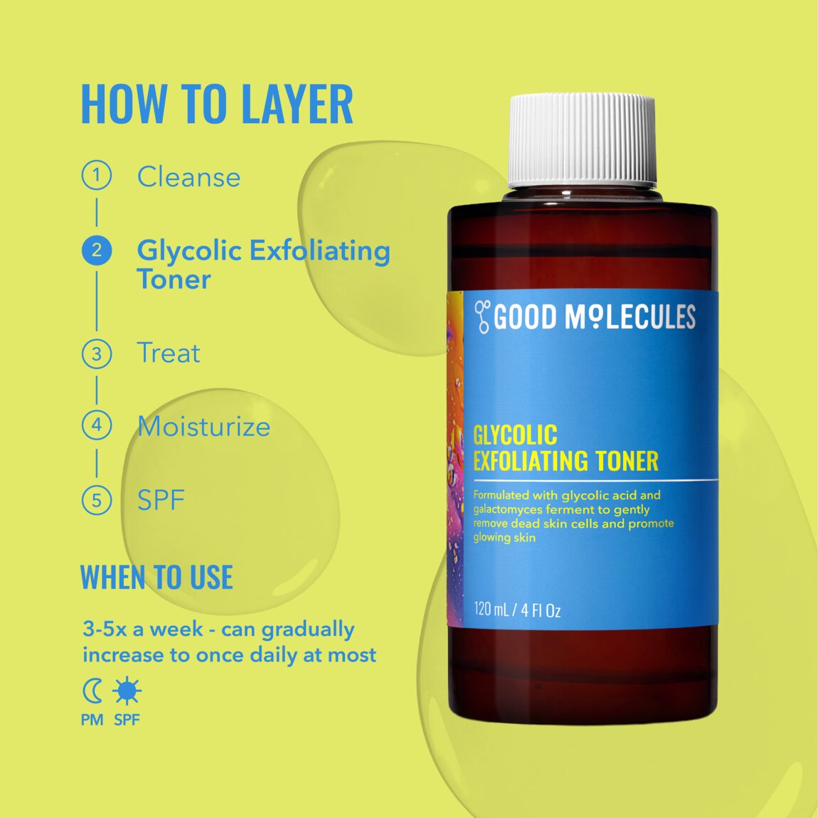 Good Molecules Glycolic Exfoliating Toner 120ml alternative view 5.