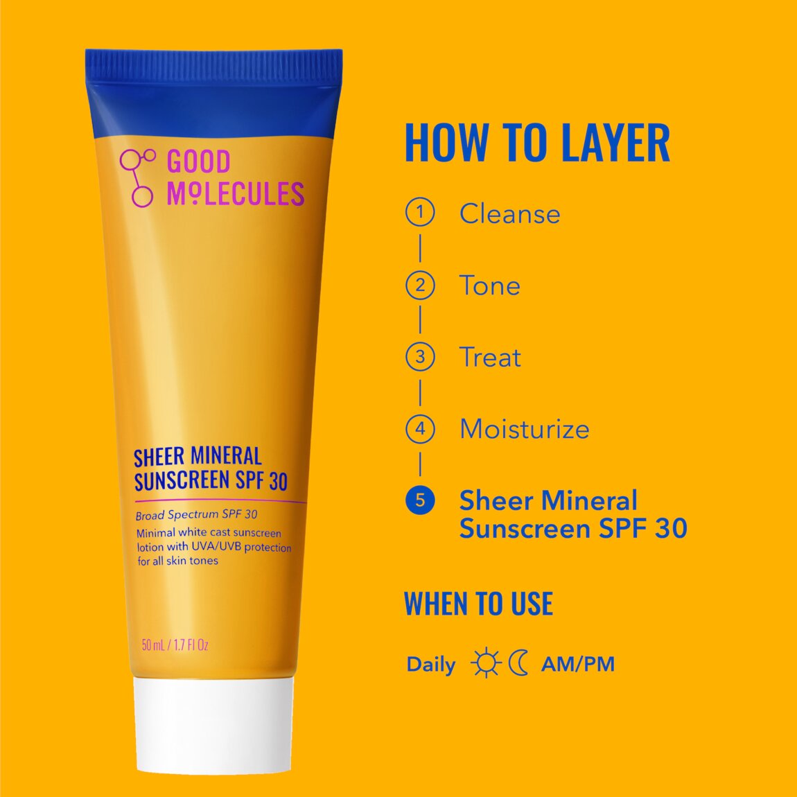 Good Molecules Sheer Mineral Sunscreen SPF 30 50ml alternative view 4.